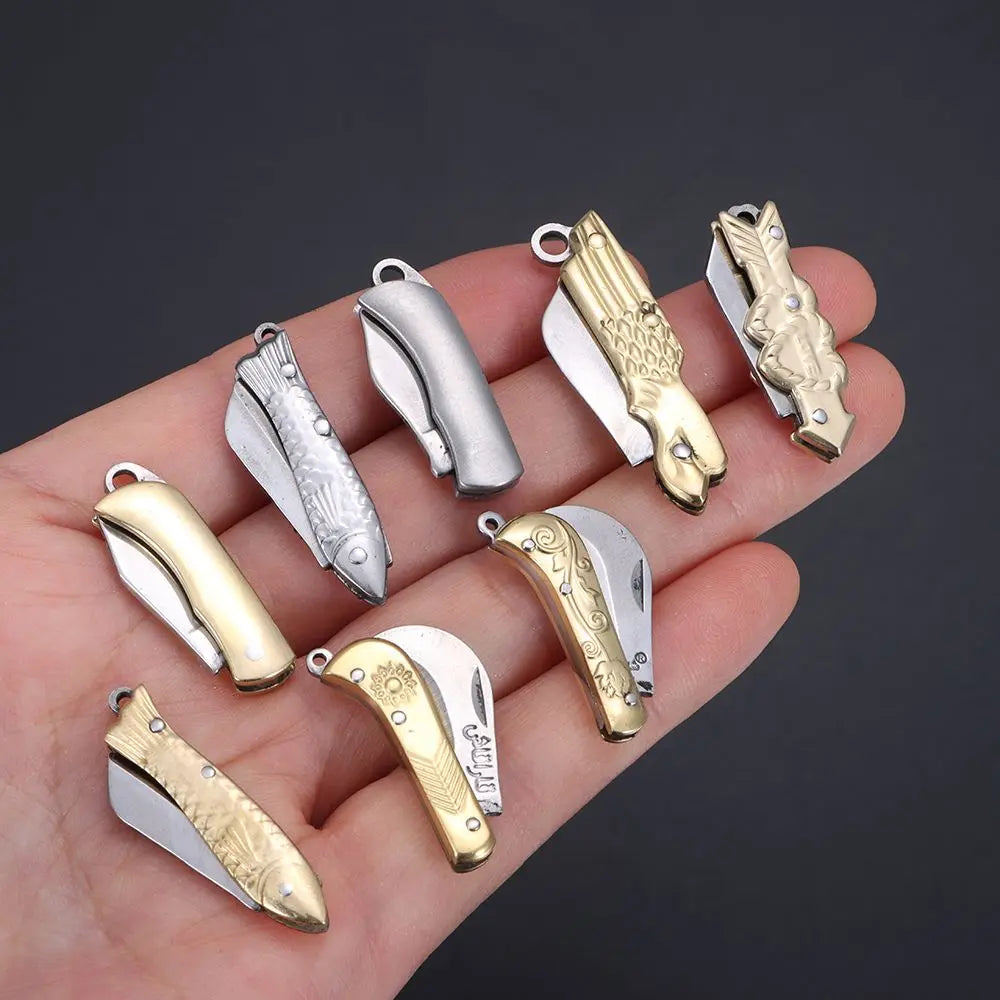 Mini Folding Knife Keychain