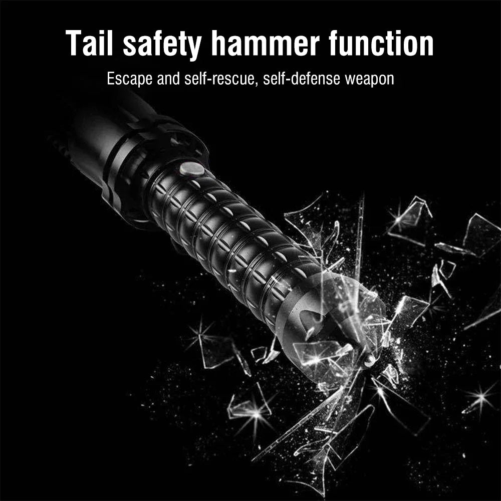 LED Tactical Flashlight Telescopic zoomable