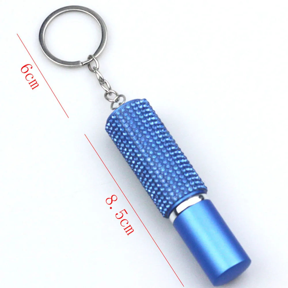 Empty Perfume Bottle Keyring Pepper Spray Liquid Holder