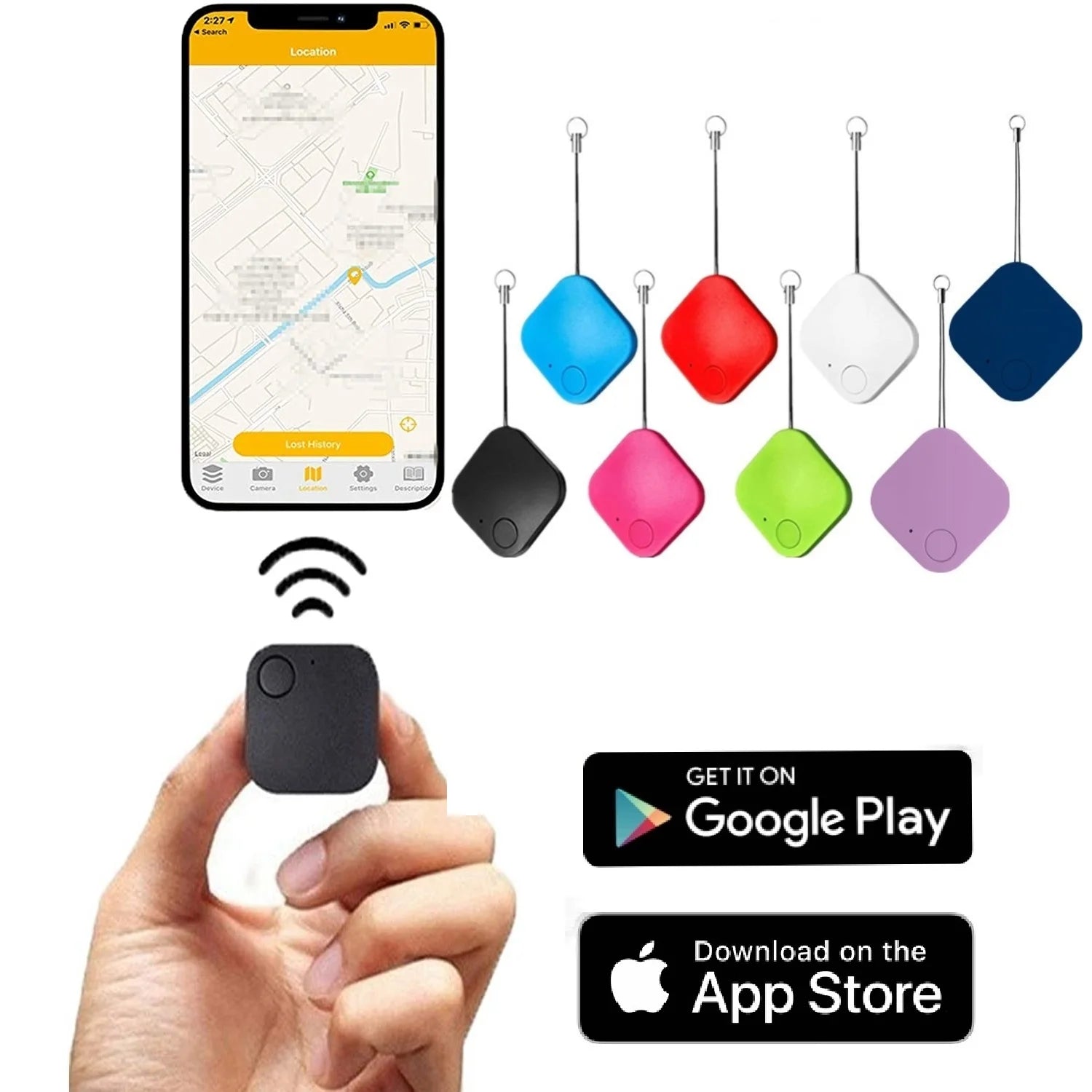 Mini Tracking Device Tracking Air Tag Key Child Finder Pet Tracker Location Smart Bluetooth Tracker Car Pet Vehicle lost tracker