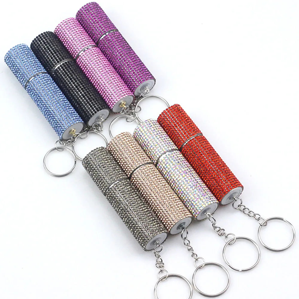 Empty Perfume Bottle Keychain for Pepper Spray Liquid Holder