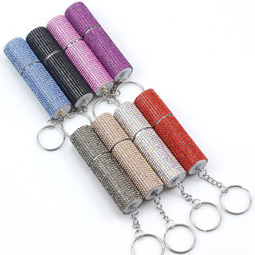 Empty Perfume Bottle Keyring Pepper Spray Liquid Holder